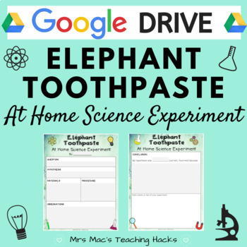 Preview of Elephant Toothpaste - At Home Science Experiment