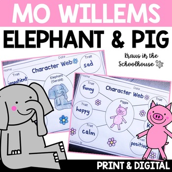 Preview of Elephant and Pig Activities and Worksheets | Mo Willems Book Study