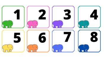 Preview of Elephant calendar cards