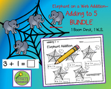 Elephant on a Web Addition~Adding to 5 (BUNDLE)