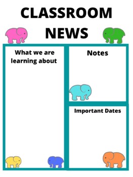 Preview of Elephant themed newsletter form