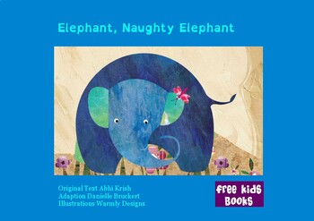 Preview of Elephant_Naughty_Elephant_Child and_kids Books