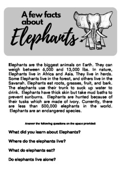 Preview of Elephants
