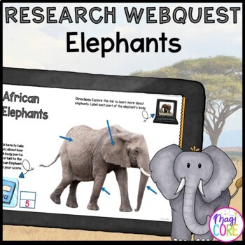 Elephants Digital Research WebQuest - 2nd-5th Grade - Google Slides by  MagiCore