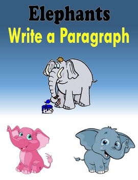 Preview of Elephant Vocabulary (English and Spanish) and Writing Prompts