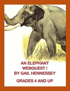Preview of Elephants!On Safari(A Webquest)