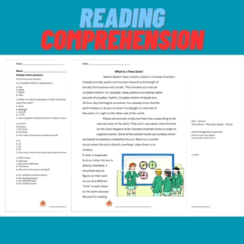Preview of Reading Comprehension Tasks