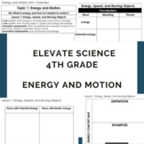 Elevate Science Grade 4: Energy and Motion Resources, e-le