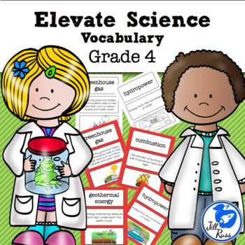 Preview of Elevate Science Vocabulary 4th Grade