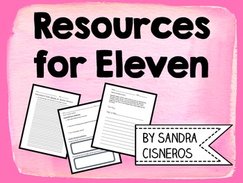 Eleven by Sandra Cisneros - Activities & Projects by Mrs G's Goobers