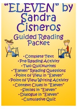 Preview of Eleven by Sandra Cisneros- Guided Reading Unit