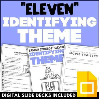 Preview of Eleven by Sandra Cisneros - Lesson on Theme and Four Types of Conflict - Digital