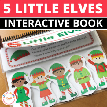 Preview of Elf Activities - Christmas Interactive Counting Number Book Fun Finger Play Poem