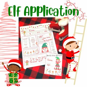 Elf Application by Purple Papercuts | TPT