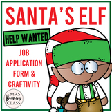 Santa's Elf Job Application Craftivity | Christmas Holiday