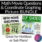 Christmas Math Movie Questions and Coordinate Graphing Pic