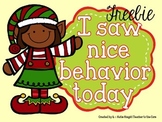 I Like What I See {Elf  Edition} Behavior Management - Freebie