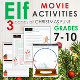 Elf Christmas MOVIE ACTIVITIES!