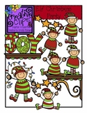 Elf Christmas Party - Christmas Clipart {Creative Clips Clipart}