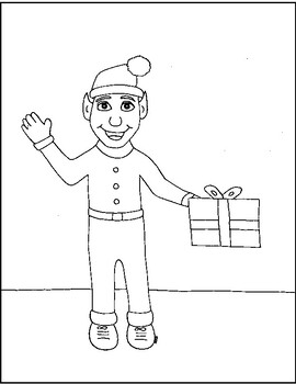 Elf Coloring Page by Mr Ds PreCal Store | Teachers Pay Teachers