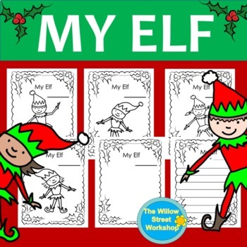 Elf Coloring Pages Writing Pages Christmas Coloring Pages My Elf