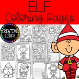 Elf Coloring Pages (+writing papers) {Christmas Coloring Pages}