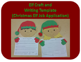 Elf Craft and Writing Template (Christmas Elf Job Application