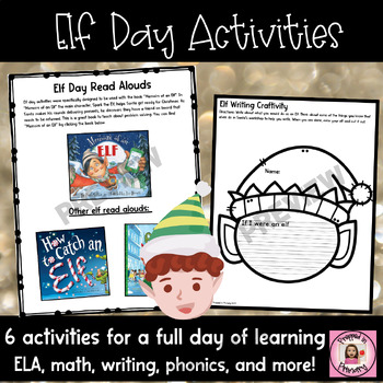 Preview of Elf Day Activities - 12 Days of Christmas