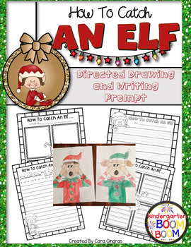Preview of Elf Directed Drawing (How To Catch An Elf) K/1