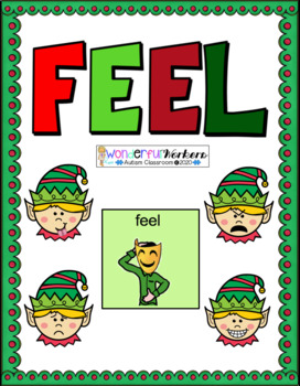 Preview of Elf "Feel" Core Vocabulary Adapted Book