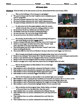 Elf Film 2003 15 Question Multiple Choice Quiz By Bradley Thompson
