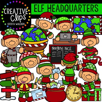 Preview of Elf Headquarters Clipart {Creative Clips Clipart}