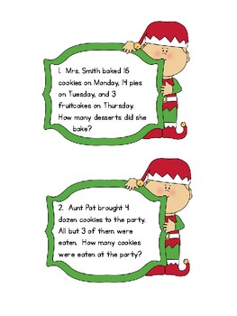 Christmas Elf Hide & Seek Math: 2nd Grade by Beach Teacher | TpT