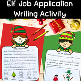 Elf Job Application - Christmas Writing Activity and Bulle