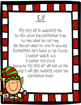 Elf Literacy Packet! by Reading to Learn | Teachers Pay Teachers