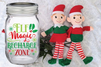 ThePaperPropShop Christmas Reward Jar, Elf Ideas, Reward Jar for Kids, Token Jar, Christmas Token Jar, Reward Jar from Elf, Gift from Elf, Note from Elf