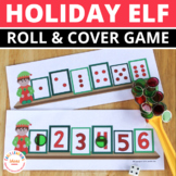 Elf Math Activities | Elf Roll and Cover Game | Christmas Math