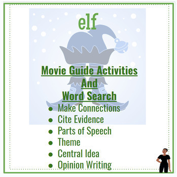 Preview of Elf Movie Guide and Word Search- Christmas