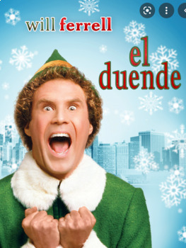 Preview of Elf Movie Guide Questions in SPANISH | El duende con Will Ferrell en español