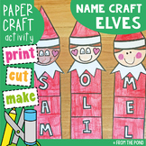 Elf Name Craft for Christmas
