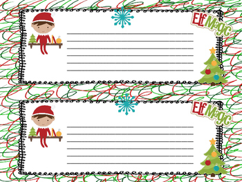 Elf Notes by Little Thinkers Big Ideas | TPT