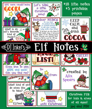 Preview of Elf Notes - Printable Holiday Fun for Kids