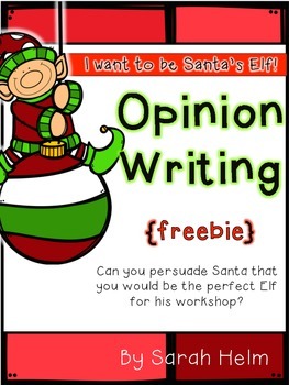 Preview of Elf Opinion Writing {freebie}