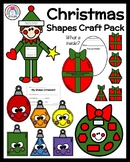 Elf, Ornaments, Presents, Wreath: Christmas Shape Craft Ac