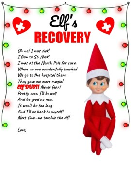 Elf Recovery Letter by MRS JAMES ROCKS | Teachers Pay Teachers