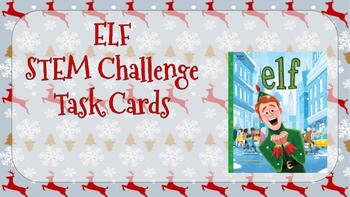 Preview of Elf STEM Challenge Task Cards (Christmas)