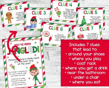 Elf Scavenger Hunt, Christmas Scavenger Hunt, Class Elf, Classroom Elf