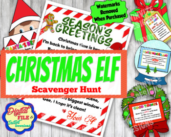 Elf Scavenger Hunt, Find the Elf Reveal, Kids Christmas Game, Printable ...