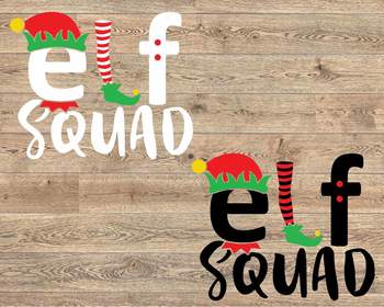 Download Elf Squad Svg Christmas Svg Funny Elf Shirt Santa Hat Svg 1088s By Hamhamart SVG Cut Files