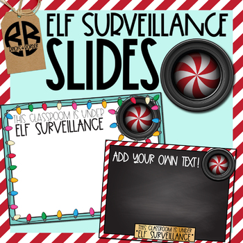 Preview of Elf Surveillance Santa Camera Holiday Slides Daily Agenda